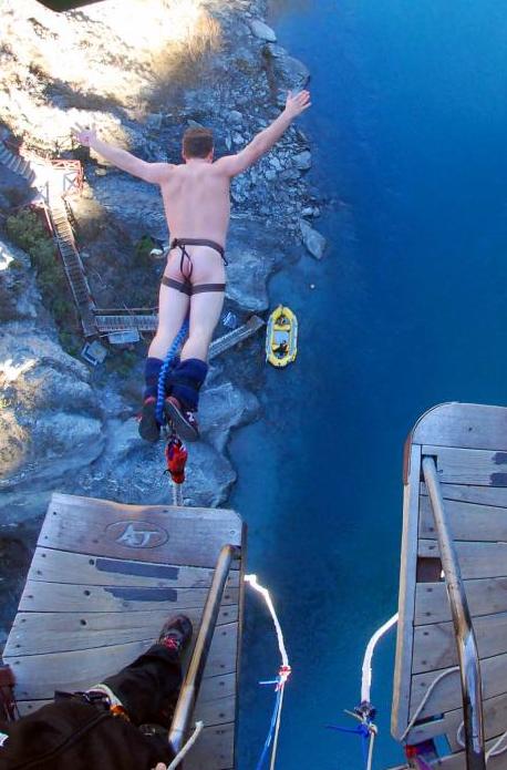 Naked Bungee Jumping in Queenstown, New Zealand!