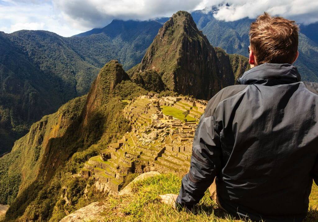 Hiker Machu Picchu Peru RF